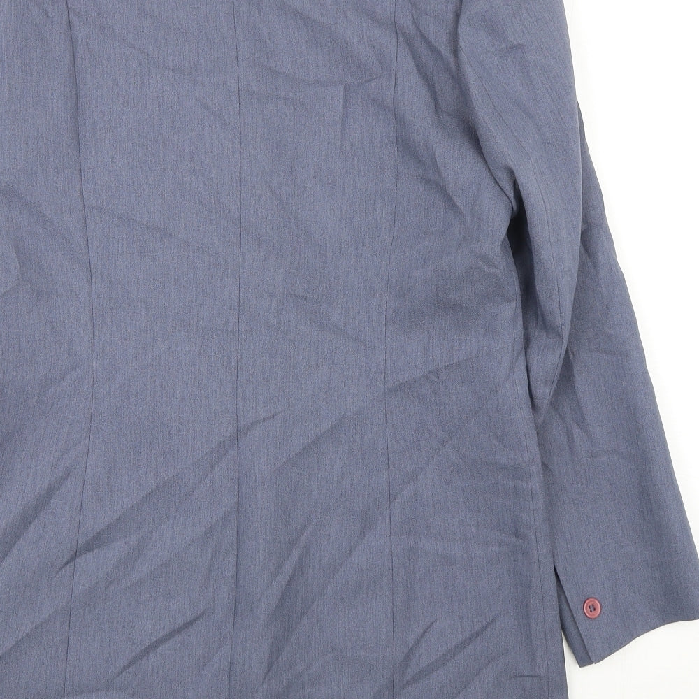 Modern Classic Womens Grey Polyester Jacket Suit Jacket Size 12