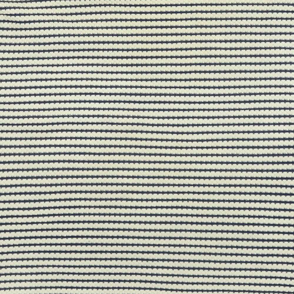 Dunnes Stores Womens Blue Crew Neck Striped Cotton Pullover Jumper Size 14