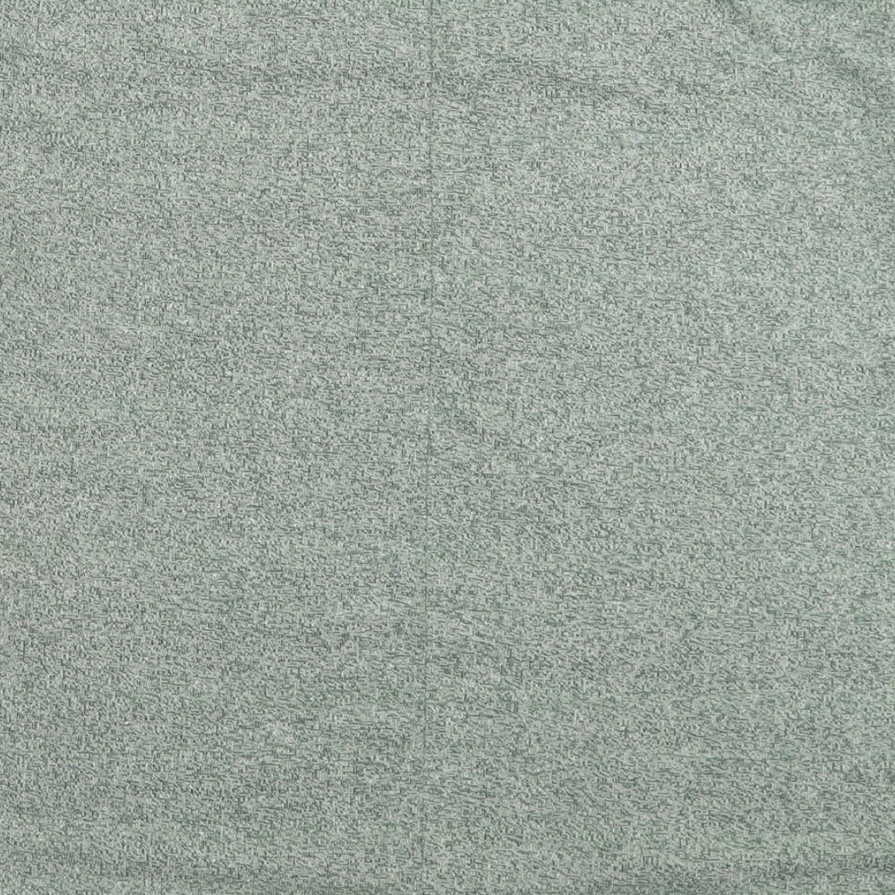 Topshop Womens Green Viscose Basic T-Shirt Size 8 Crew Neck