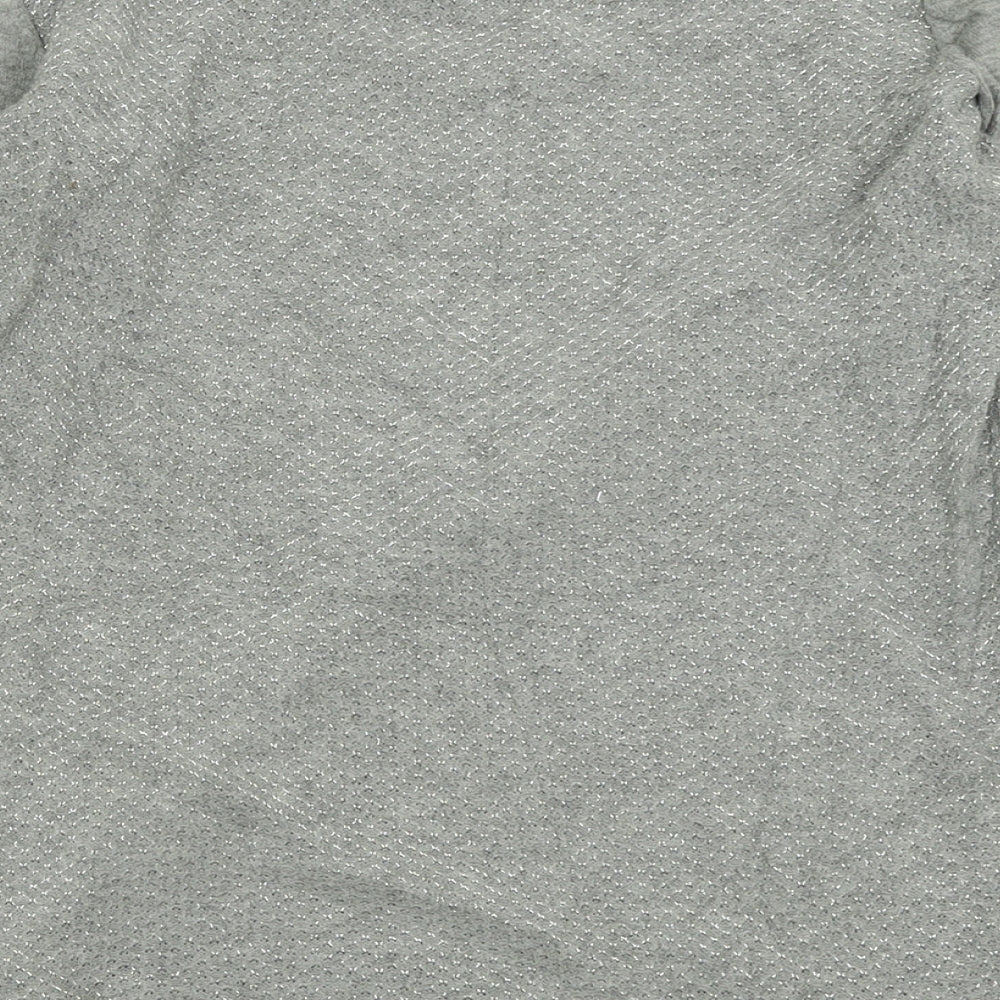 NXT Womens Grey Boat Neck Cotton Pullover Jumper Size 12