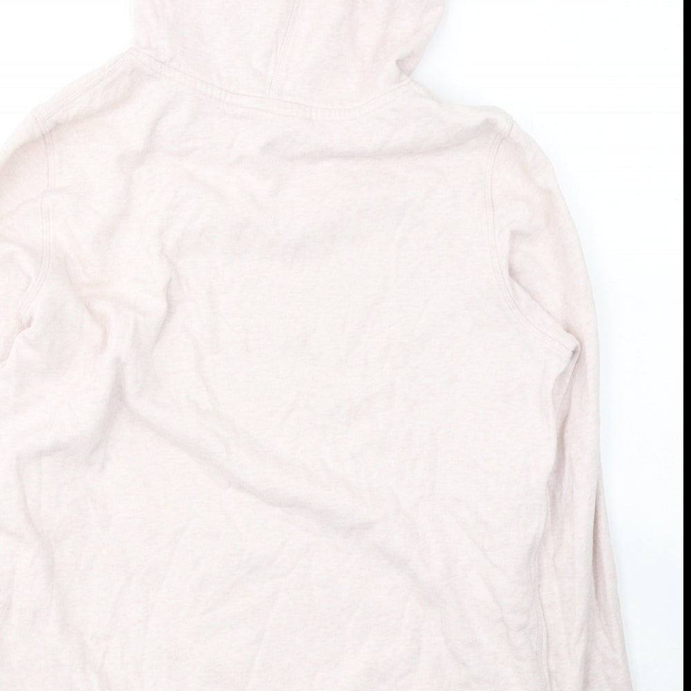 H&M Womens Pink Cotton Pullover Hoodie Size L Pullover