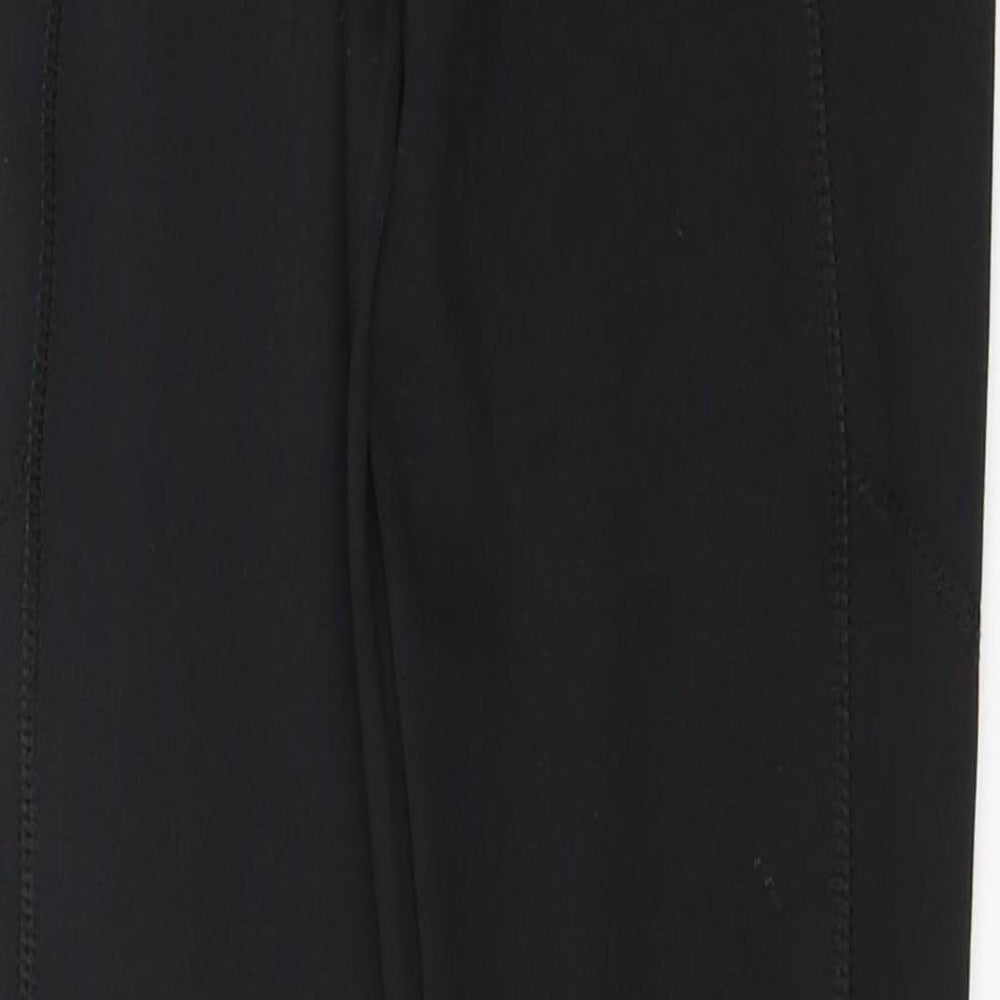 WORKOUT Womens Black Polyester Pedal Pusher Leggings Size XS L27 in Regular Pullover