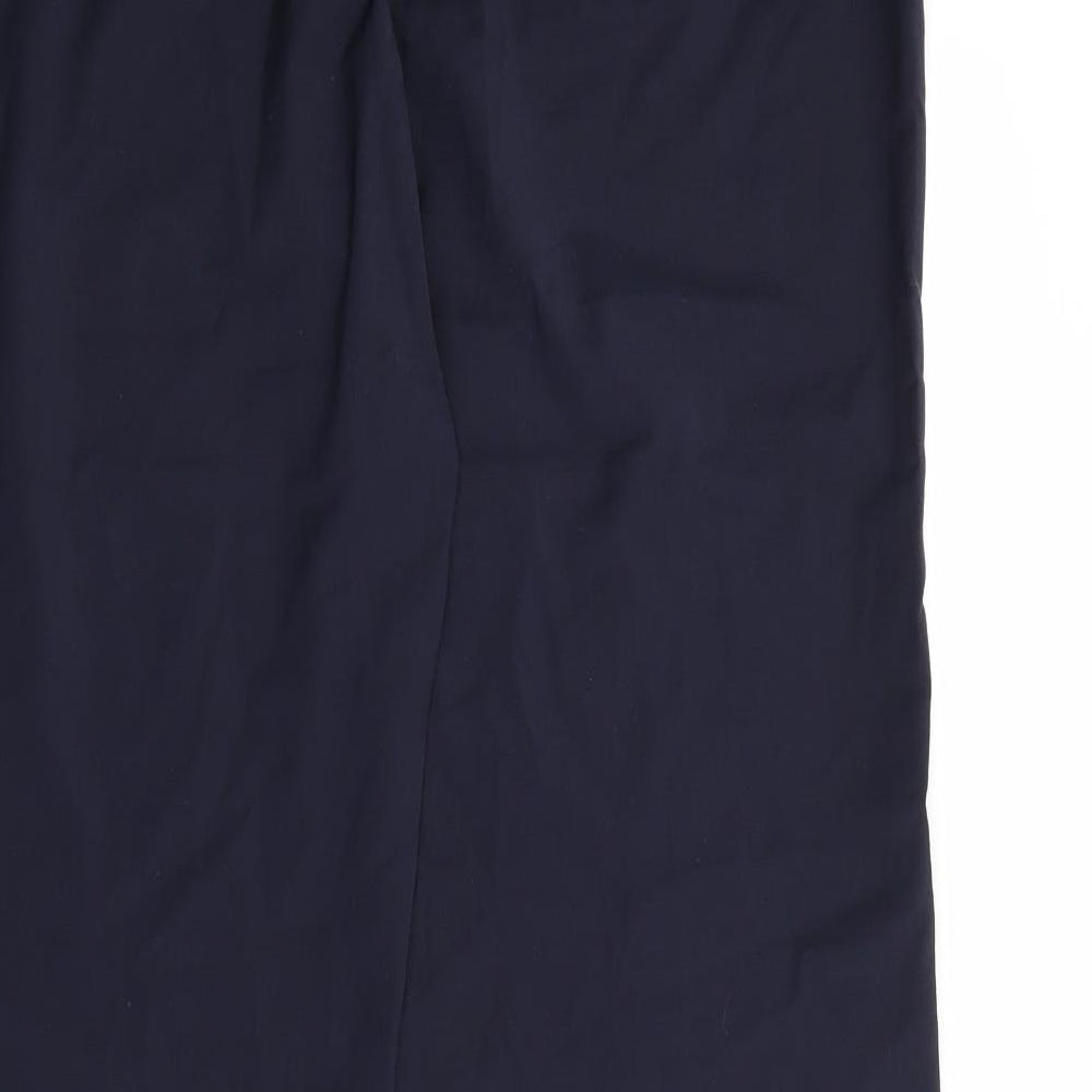 Brook Taverner Womens Black Polyester Trousers Size 18 L29 in Regular