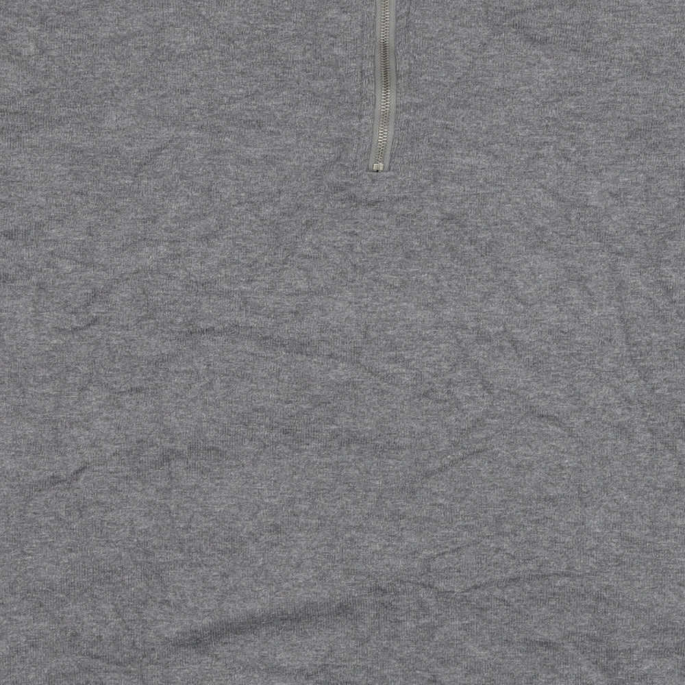 Vera Moda Womens Grey Round Neck Cotton Pullover Jumper Size XS