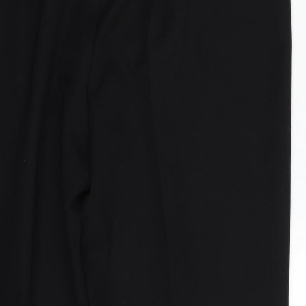 LIZZI Womens Black Polyester Trousers Size 18 L28 in Regular Zip
