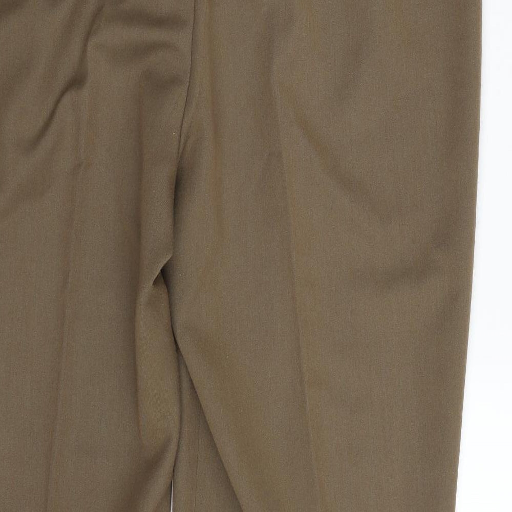GERARD Womens Green Polyester Trousers Size 18 L30 in Regular Zip