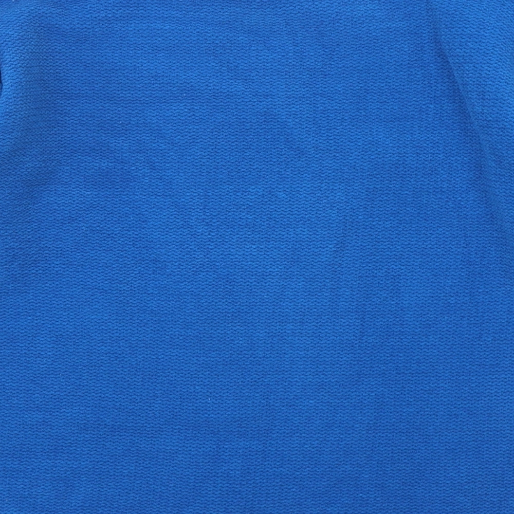 Papaya Womens Blue Round Neck Polyester Pullover Jumper Size S