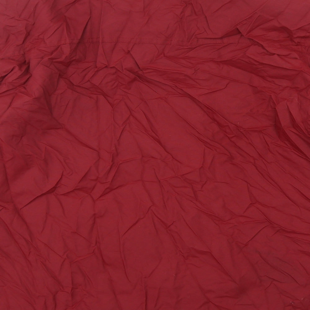 Atlantic Bay Mens Red Rain Coat Coat Size M Zip