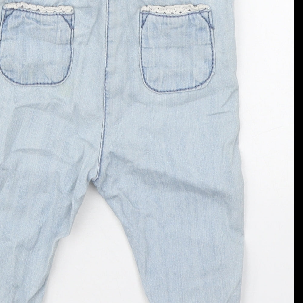 NEXT Baby Blue 100% Cotton Jogger Jeans Size 3-6 Months
