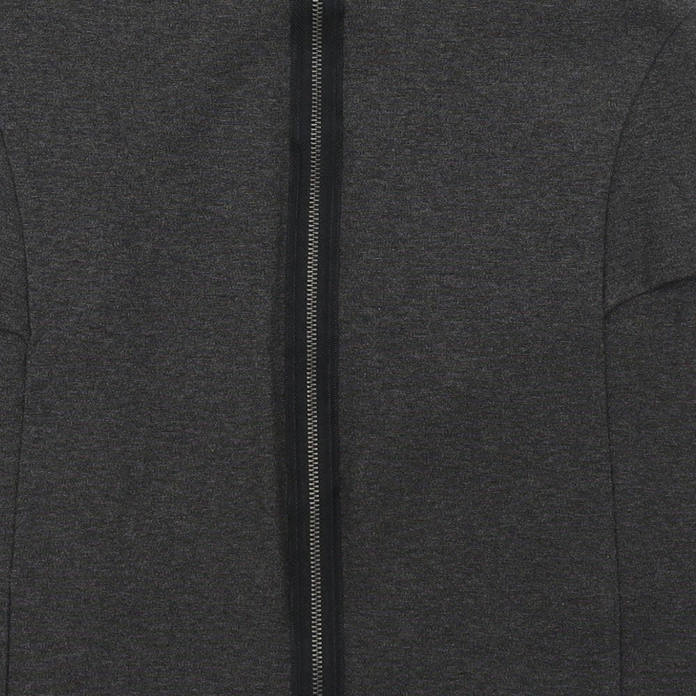 Limited Collection Womens Grey Viscose Straight & Pencil Skirt Size 8 Zip