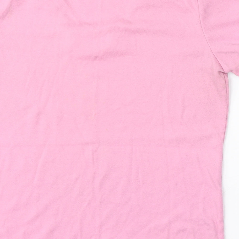 Donna Lewis Womens Pink Polyester Pullover Sweatshirt Size M