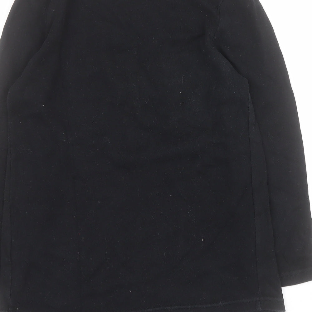 Dorothy Perkins Womens Black 100% Cotton Basic T-Shirt Size 10 Round Neck - 'Expecting- Mum in training'