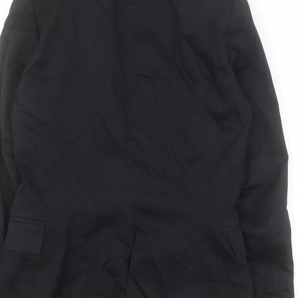 FOREVER 21 Womens Black Jacket Blazer Size S Button