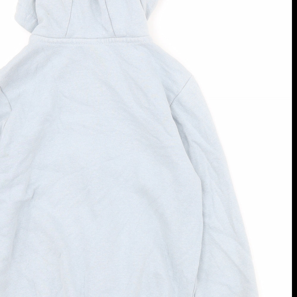 TU Boys Blue Cotton Full Zip Hoodie Size 6 Years Zip