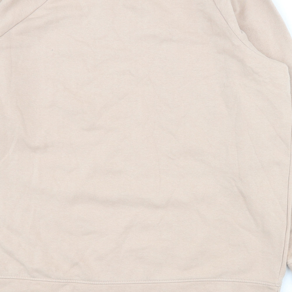 H&M Womens Beige Cotton Pullover Sweatshirt Size S Pullover