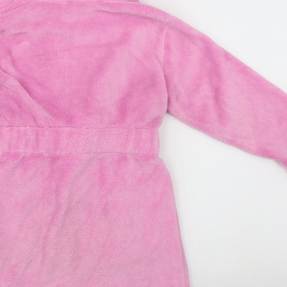 Cherokee Girls Pink Solid Polyester Cami Robe Size 2-3 Years Tie - Belt included