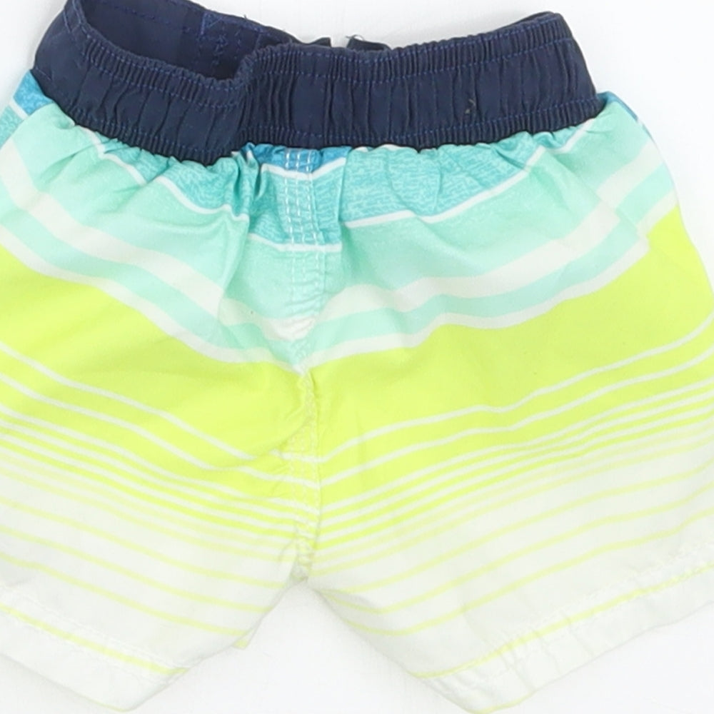 Oshkosh Boys Multicoloured Striped Polyester Cropped Trousers Size 3-6 Months Tie - Shorts