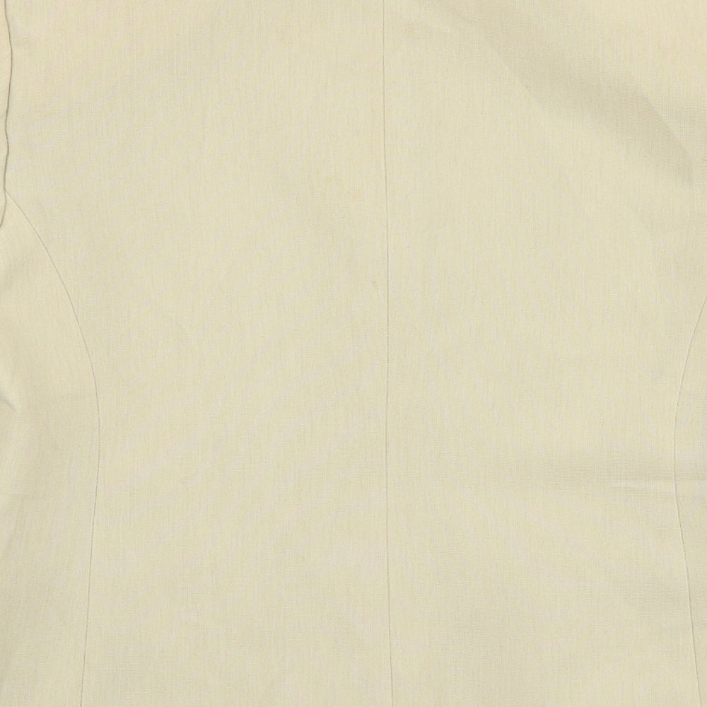 BHS Womens Beige Jacket Blazer Size 8 Button