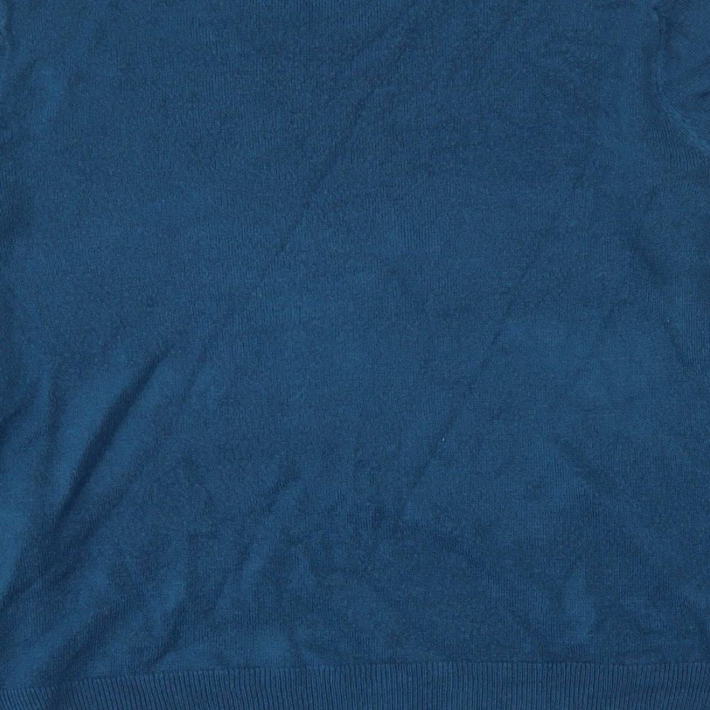 Marks & Spencer Womens Blue Acrylic Pullover Sweatshirt Size 12 Pullover