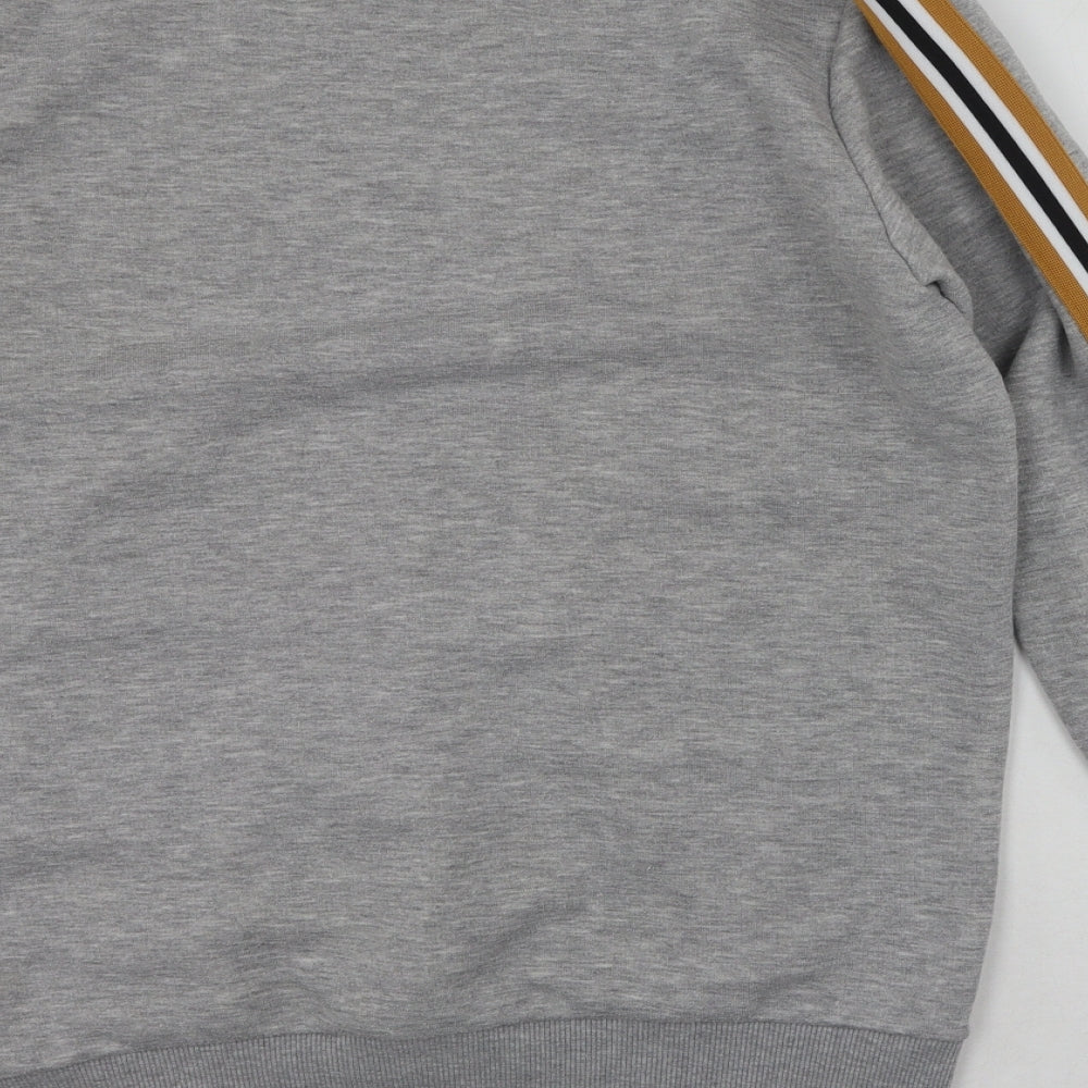 Boohoo Mens Grey Polyester Pullover Sweatshirt Size M