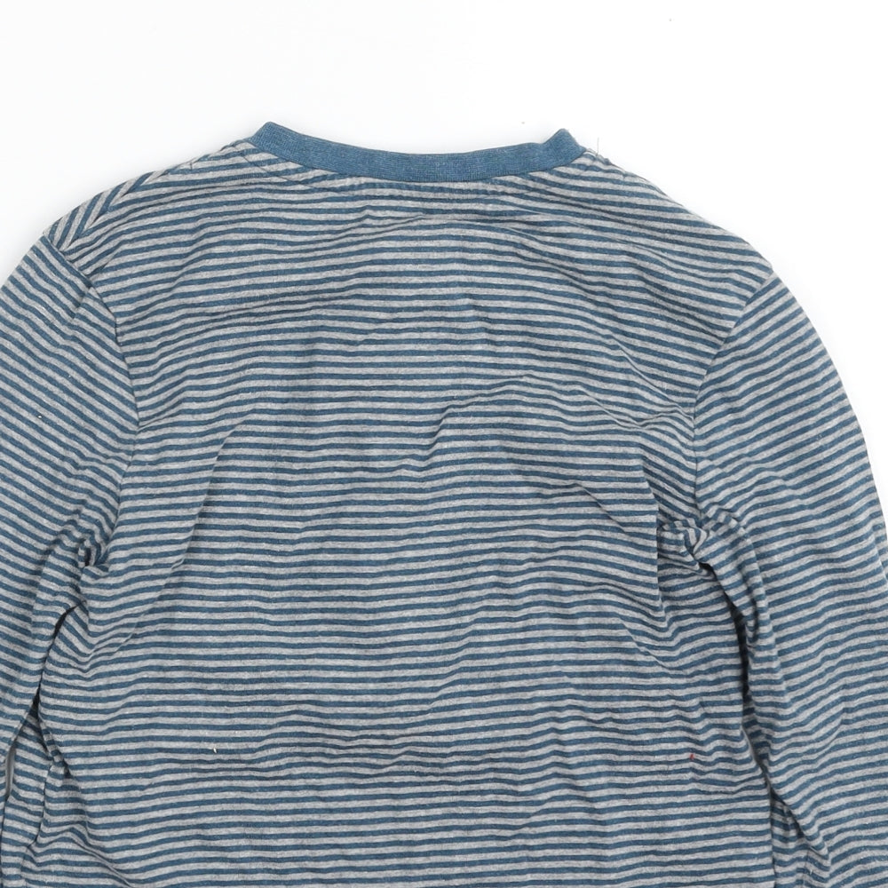 Dunnes Stores Boys Blue Striped Polyester Pullover Sweatshirt Size 5 Years Pullover