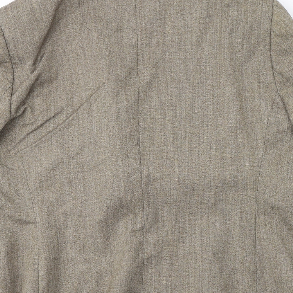 Impressions Womens Beige Wool Jacket Suit Jacket Size 20