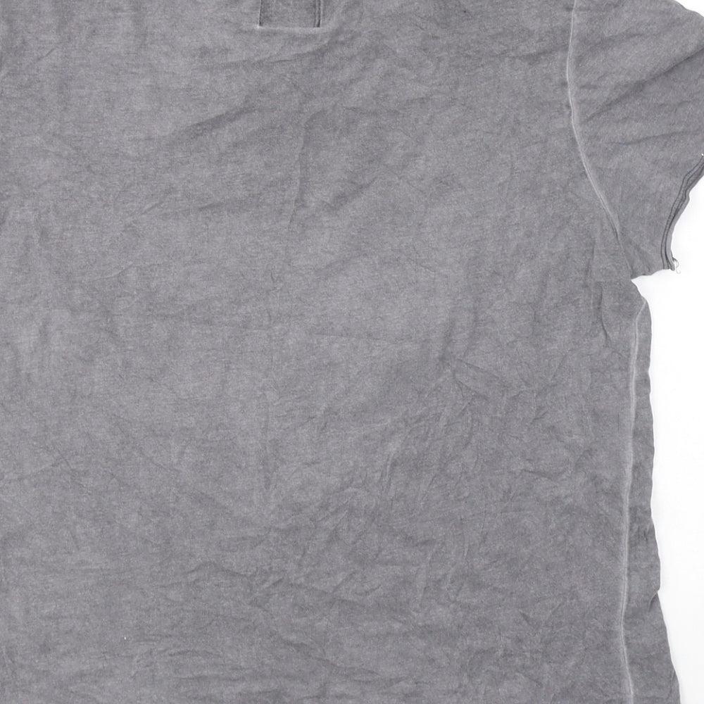 Disney Womens Grey Cotton Basic T-Shirt Size XS Round Neck - Mickey Mouse