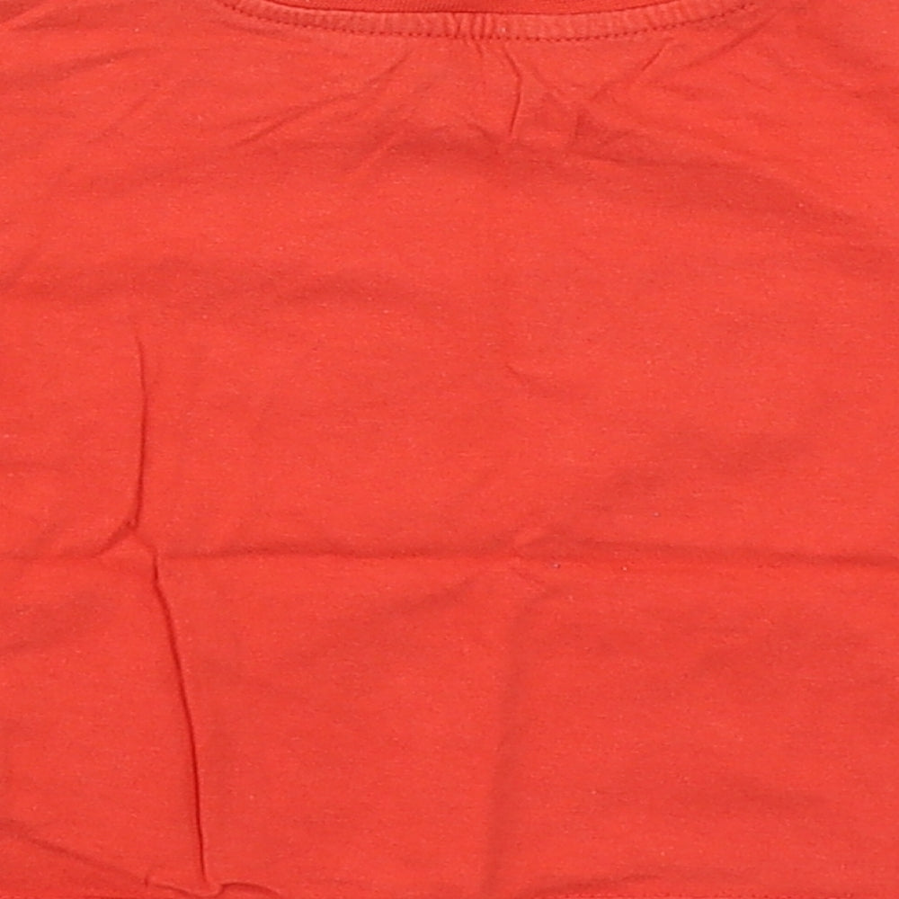 Early Days Baby Red 100% Cotton Basic T-Shirt Size 12-18 Months Round Neck Pullover