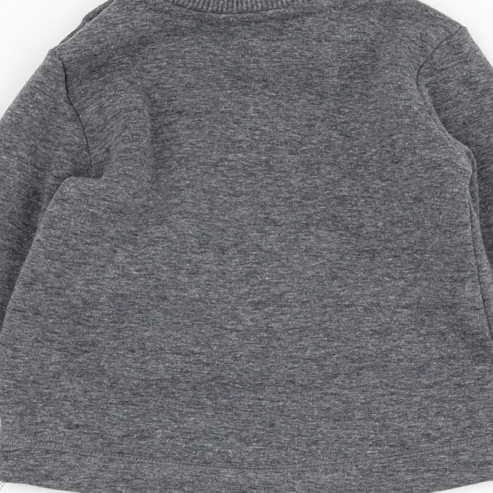George Boys Grey Polyester Pullover Jumper Size 6-9 Months Pullover - Monster