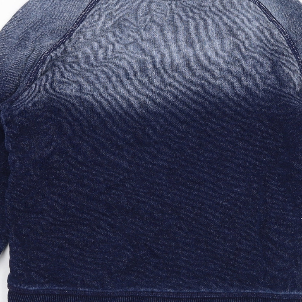 George Boys Blue Cotton Pullover Sweatshirt Size 4-5 Years Pullover - Sail Boat