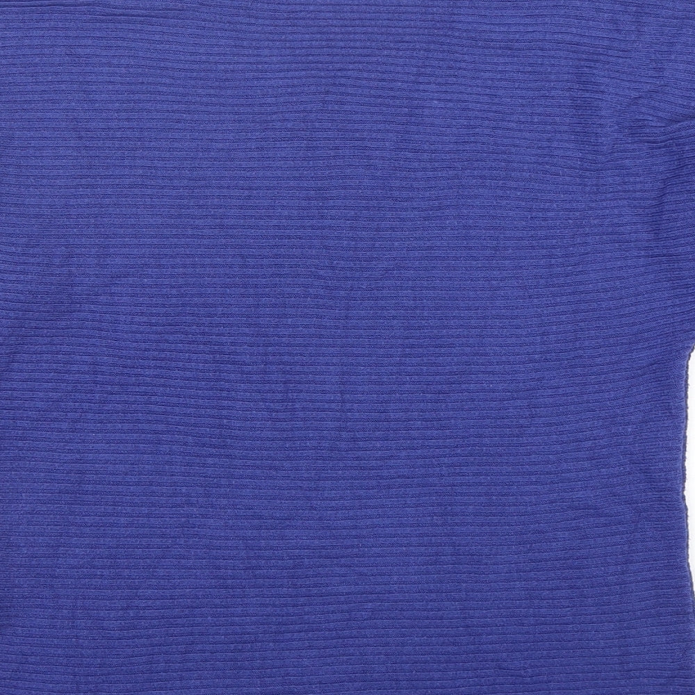 NEXT Womens Purple Scoop Neck Acrylic Pullover Jumper Size S