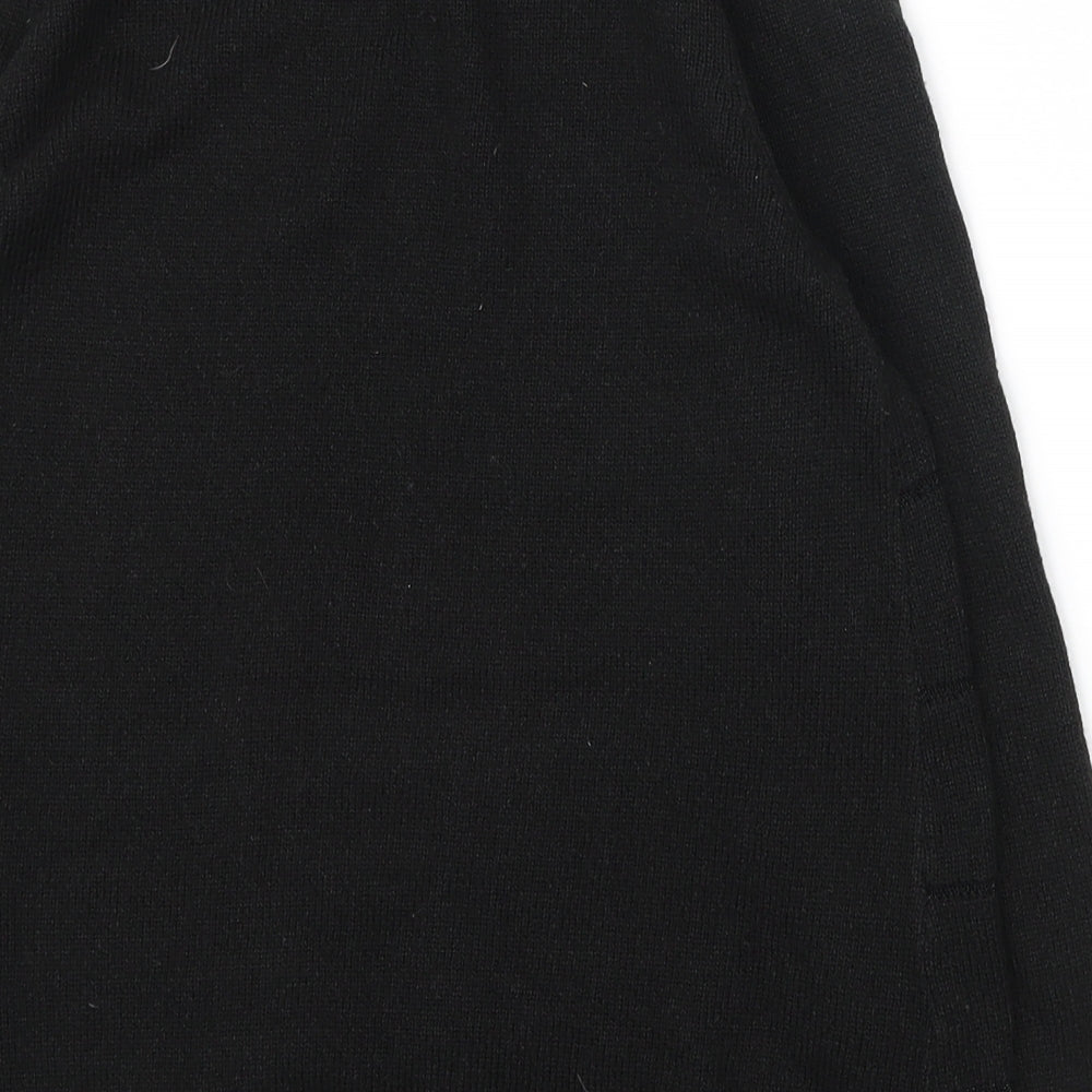 NEXT Womens Black Scoop Neck Acrylic Pullover Jumper Size 10