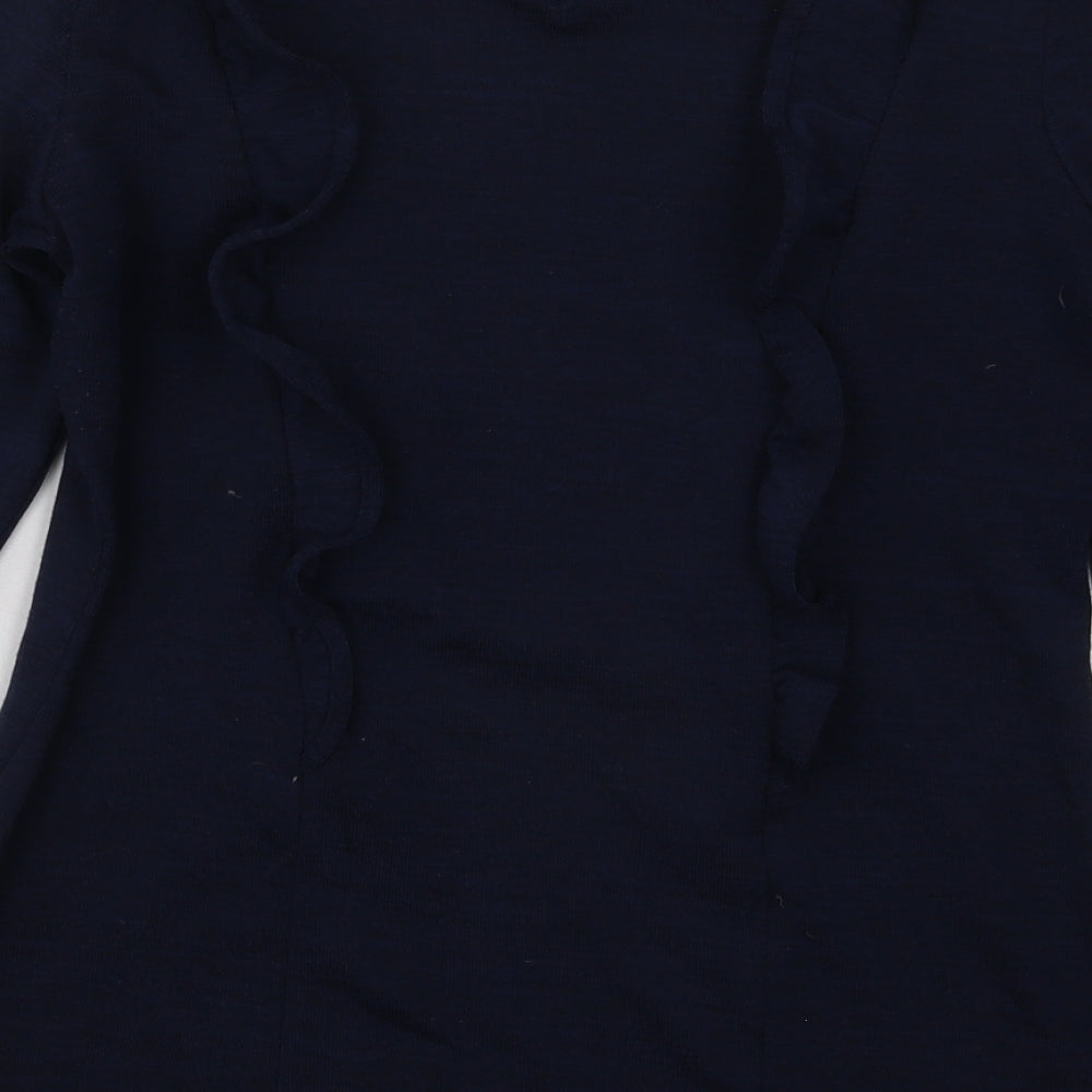 Dorothy Perkins Womens Blue Polyester Pullover Sweatshirt Size 12 Pullover