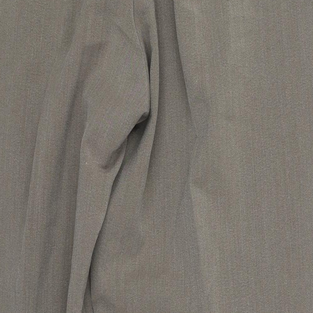 Sarah Hamilton Womens Grey Polyester Trousers Size 16 L25 in Regular