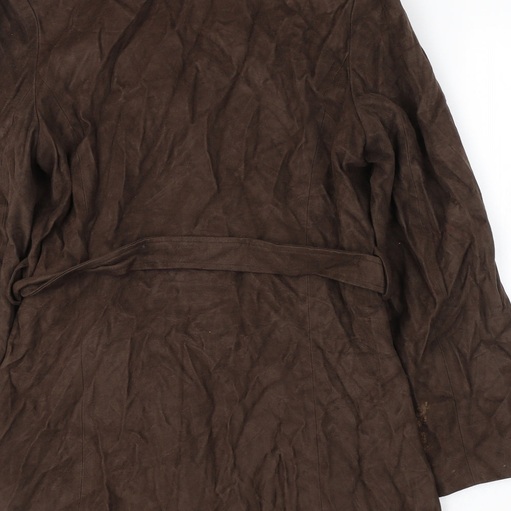 Bay Company Womens Brown Pea Coat Coat Size 10 Button