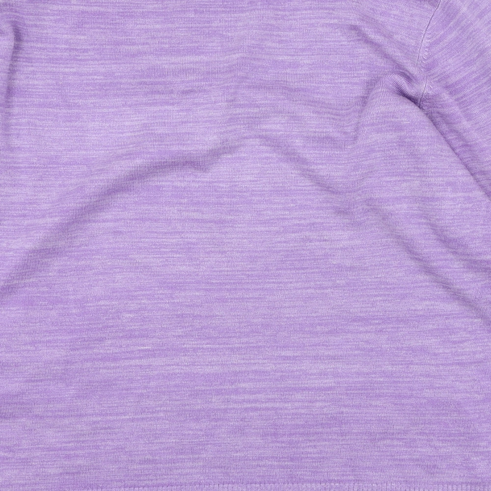 Do & Bh Womens Purple V-Neck Cotton Pullover Jumper Size 2XL