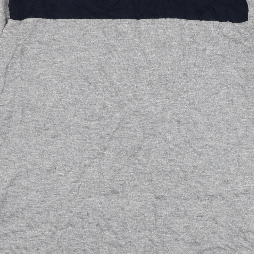 NEXT Womens Grey Round Neck Cotton Pullover Jumper Size 10