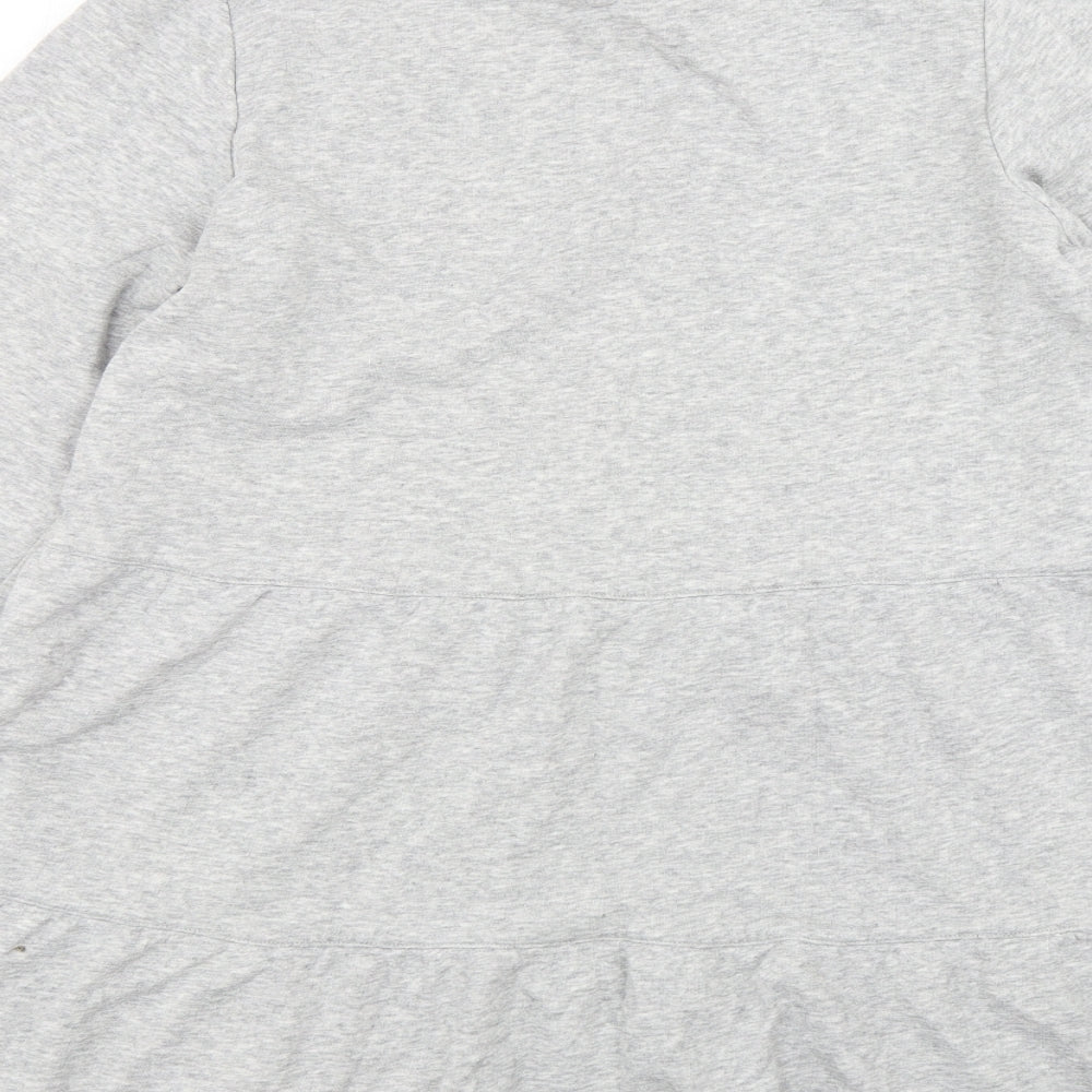 H&M Womens Grey Collared Cotton Pullover Jumper Size M