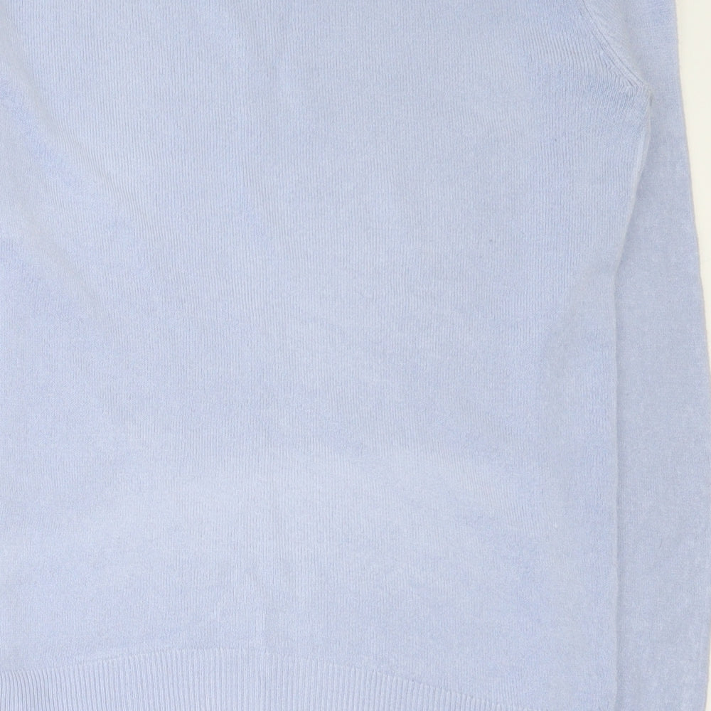 Marks & Spencer Womens Purple Round Neck Acrylic Pullover Jumper Size 6