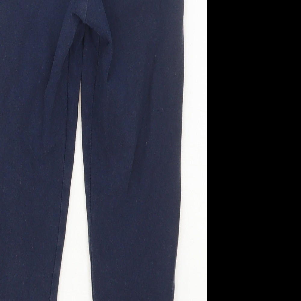 Preworn Girls Blue Cotton Cargo Trousers Size 3 Years Regular
