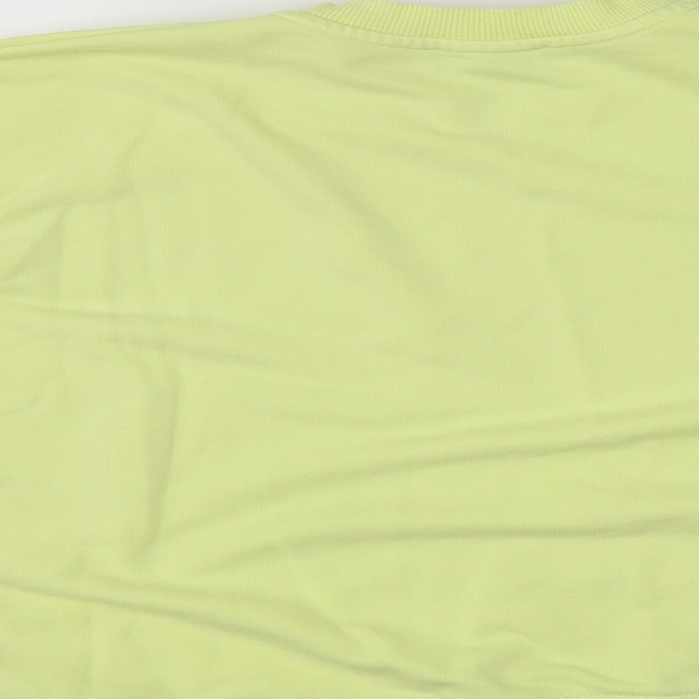 New Look Womens Yellow Round Neck Cotton Pullover Jumper Size S