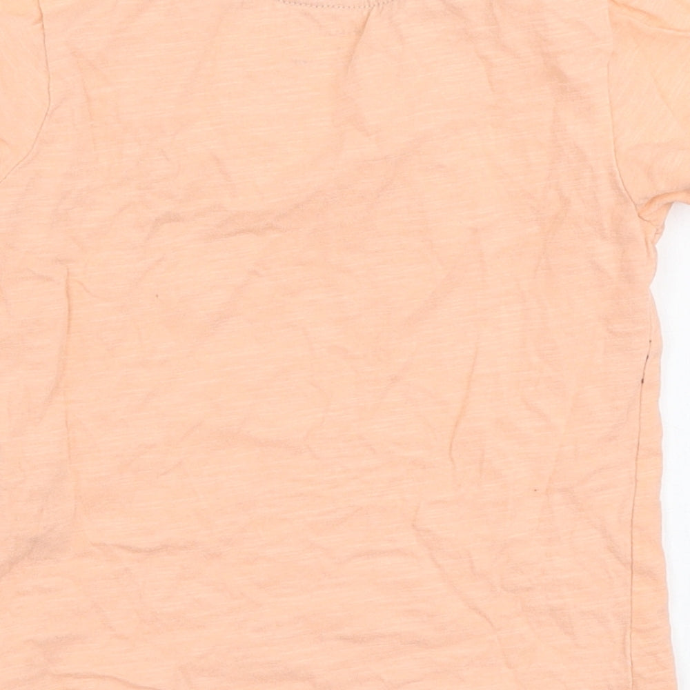 Primark Boys Orange 100% Cotton Jersey T-Shirt Size 12-18 Months Round Neck Pullover - Vacay mode