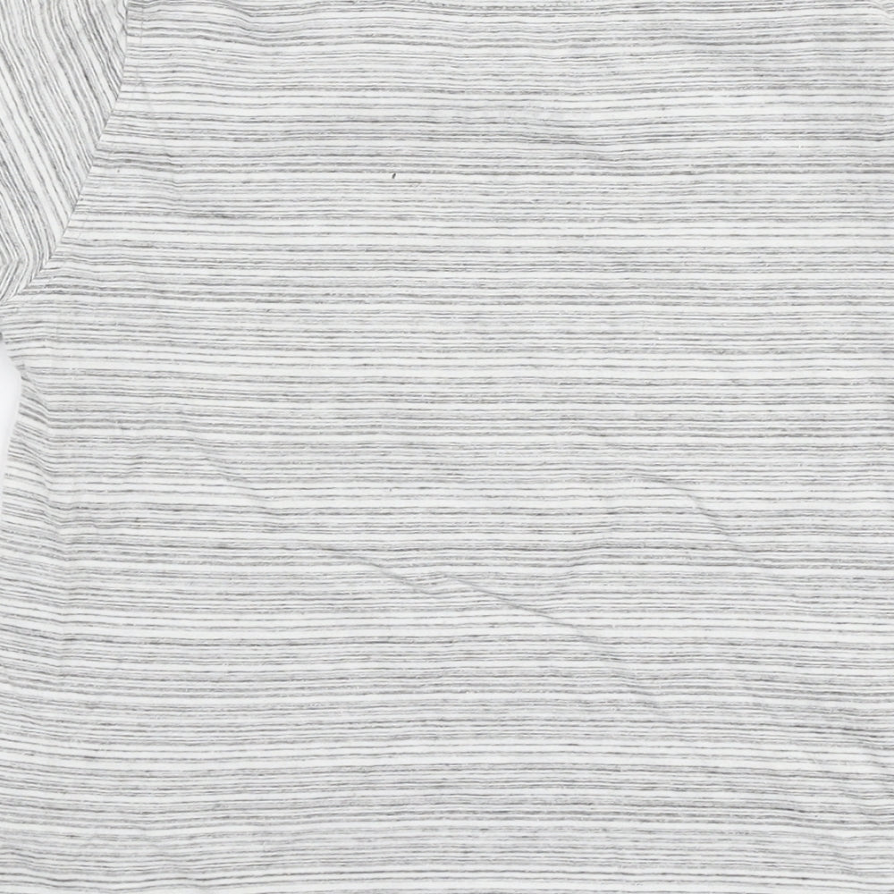 Next Boys Grey 100% Cotton Jersey T-Shirt Size 5 Years Round Neck Pullover - Squadron