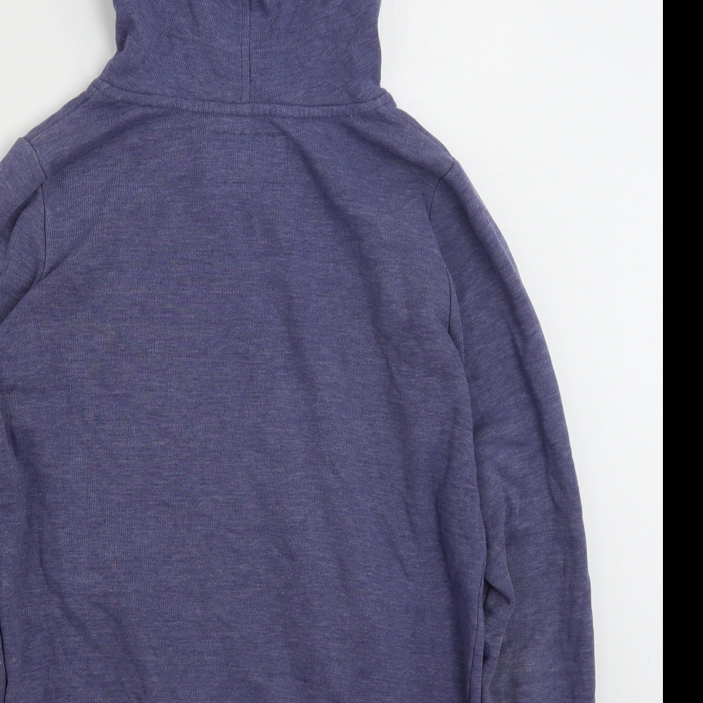 EDC Womens Blue Cotton Pullover Hoodie Size S Pullover