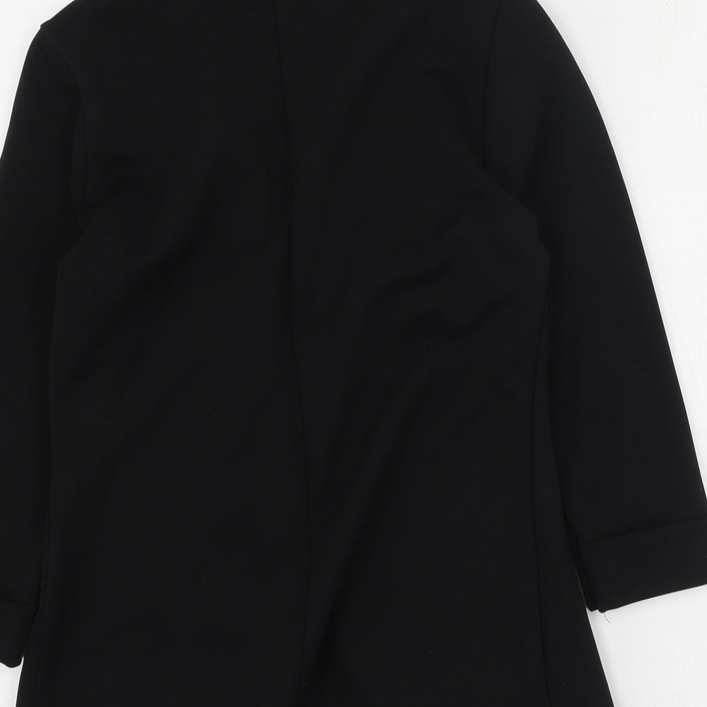 Quiz Womens Black V-Neck Polyester Cardigan Jumper Size 8