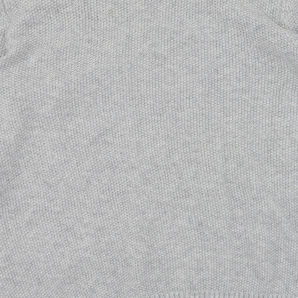 Maine New England Womens Grey Round Neck Nylon Pullover Jumper Size 10