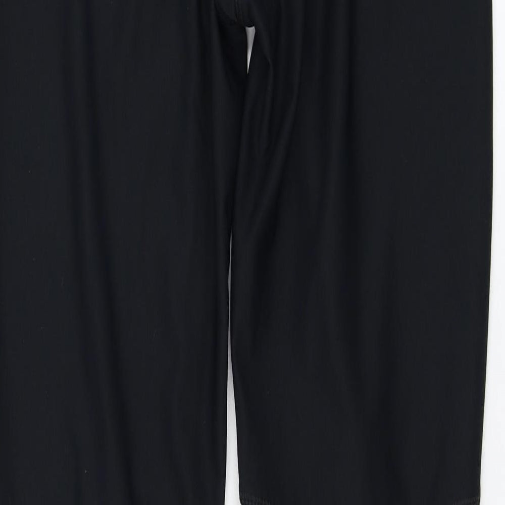 Mi Fit Womens Black Polyester Jogger Trousers Size 10 L28 in Regular