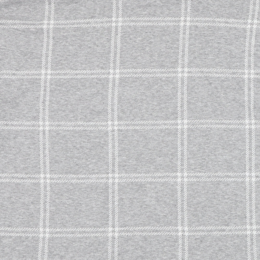 Kiabi Womens Grey Check Polyester Pullover Sweatshirt Size 14 Pullover