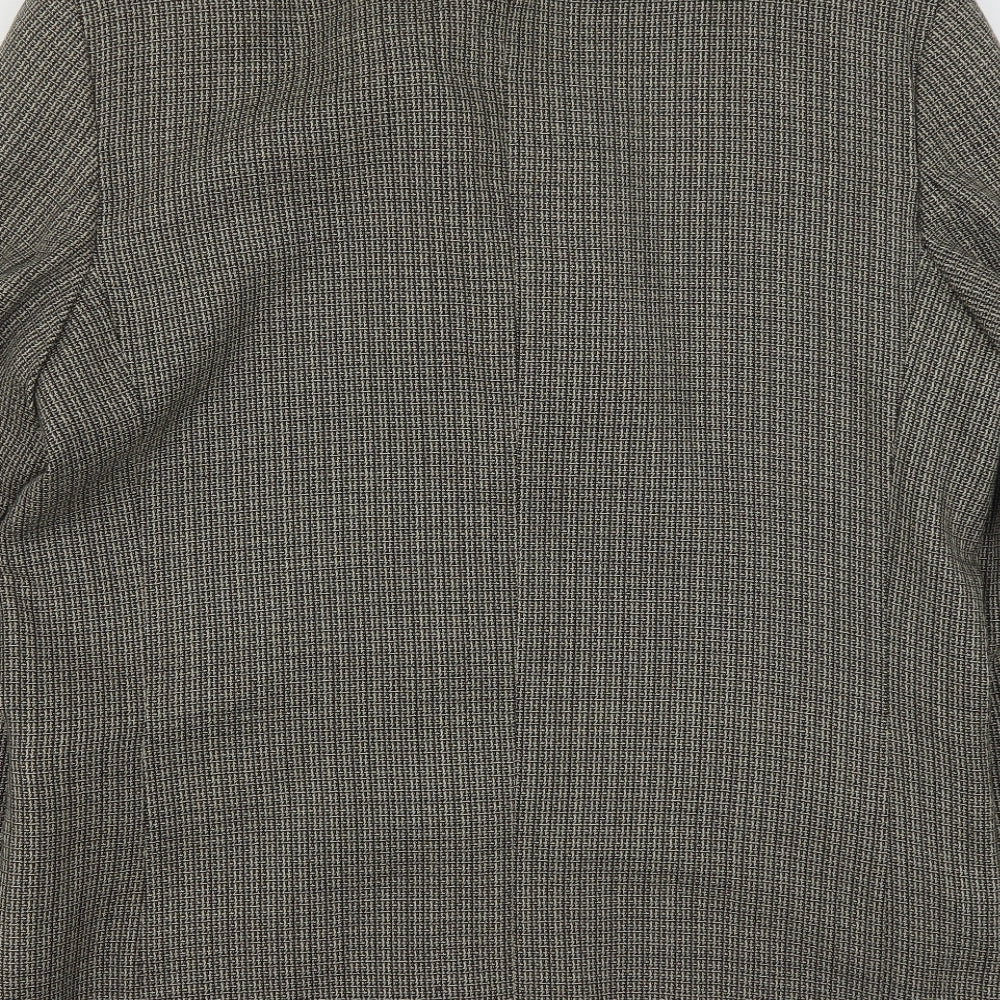 Remus Mens Multicoloured Geometric Polyester Jacket Suit Jacket