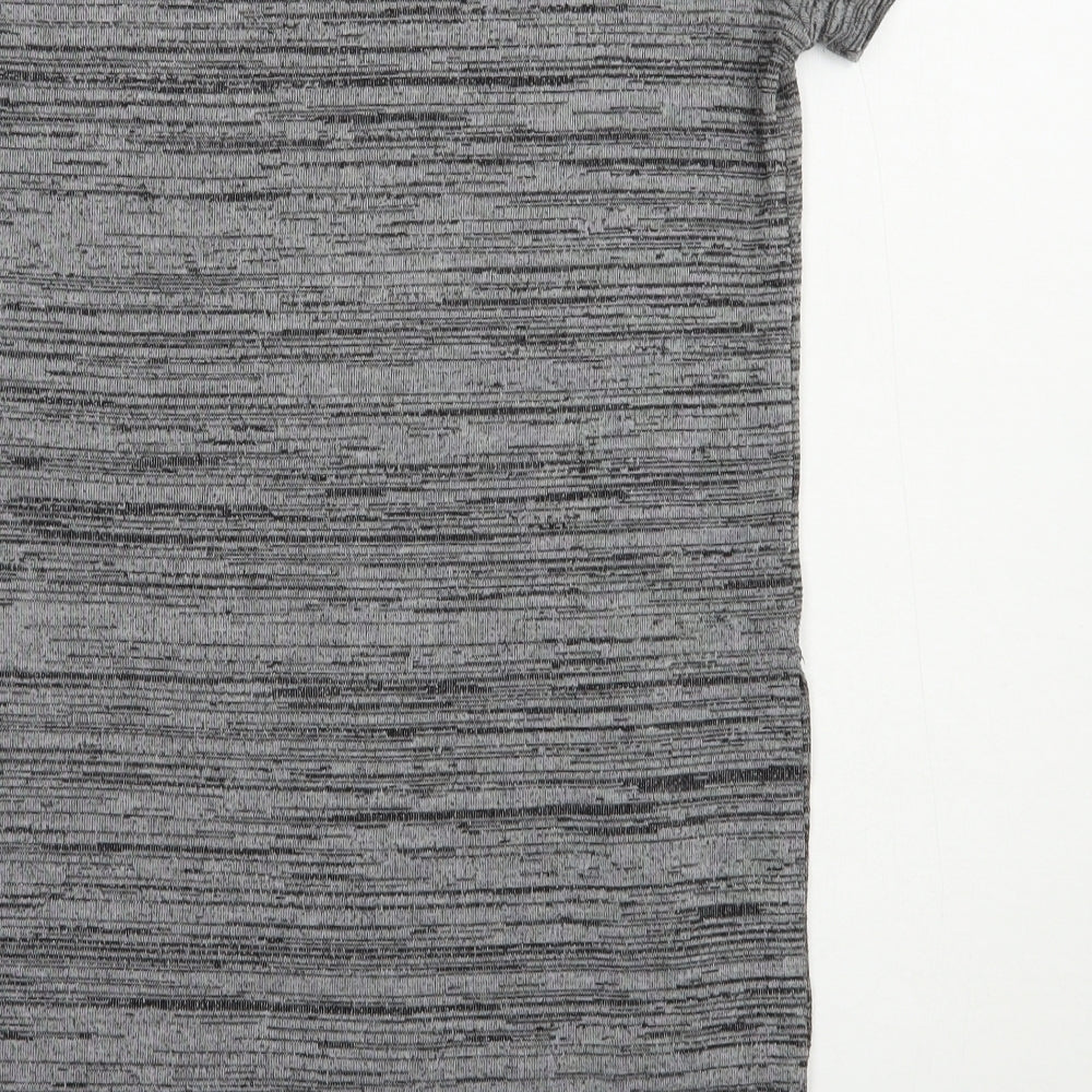 Atmosphere Womens Grey Polyester Basic T-Shirt Size 6 Crew Neck - New York
